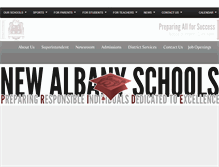 Tablet Screenshot of newalbanyschools.us